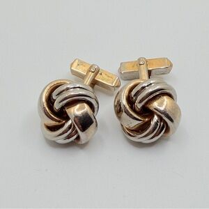Men’s Vintage Swank Cuff Links “Love Knot”